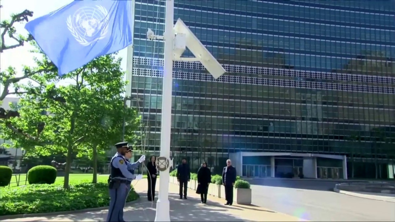 Critics slam UN after it lowers flag to half-staff in honor of 'mass murderer' Iranian president